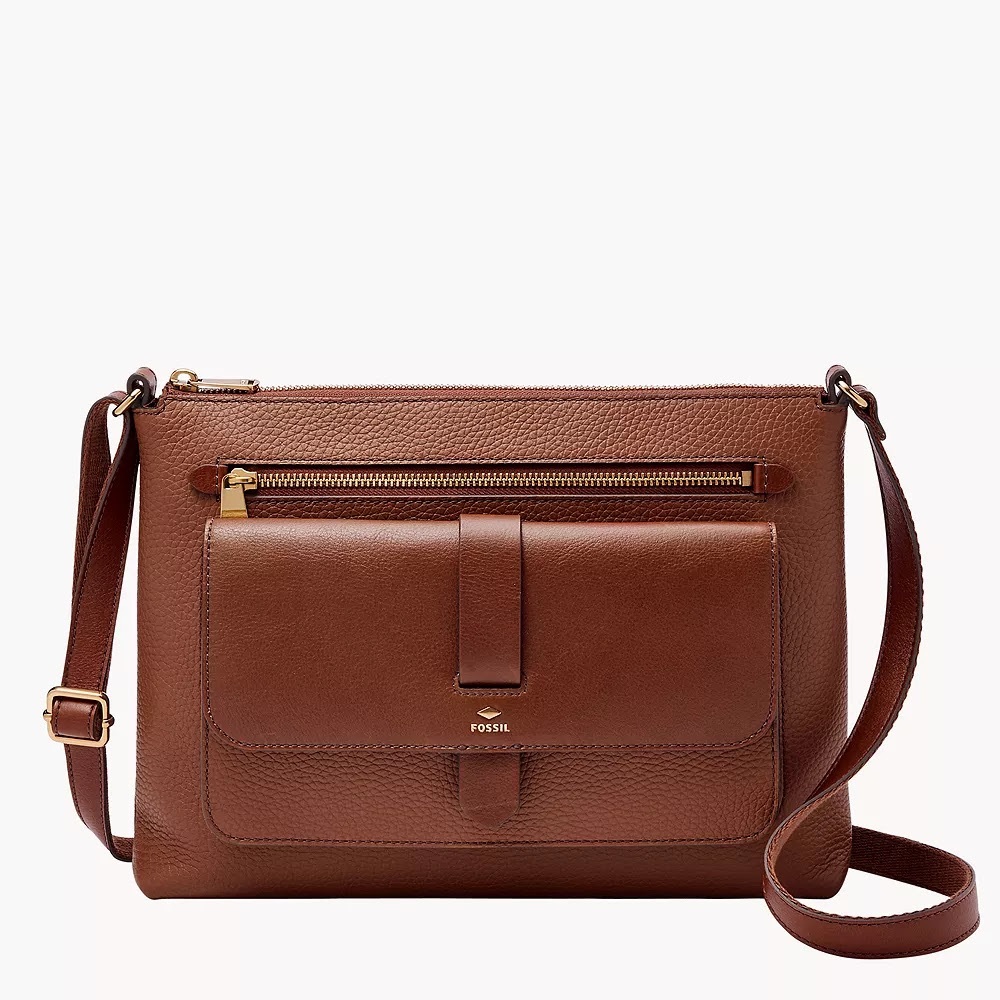 Fossil Kinley Leather Crossbody Bag Purse
